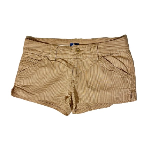 Lilu Khaki Pinstriped Short Size 5 - Picture 1 of 5